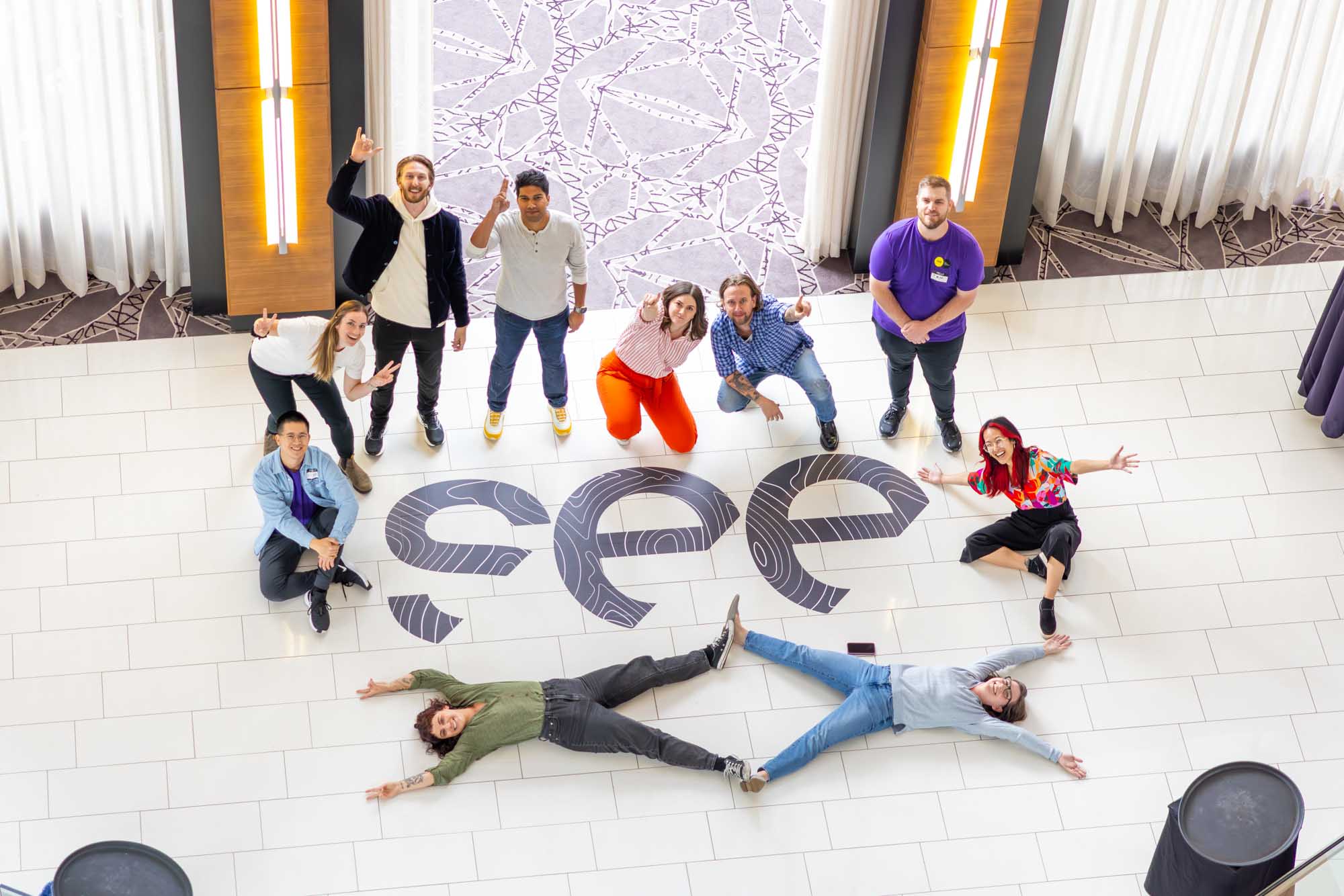 Live music event crowd and stage lighting